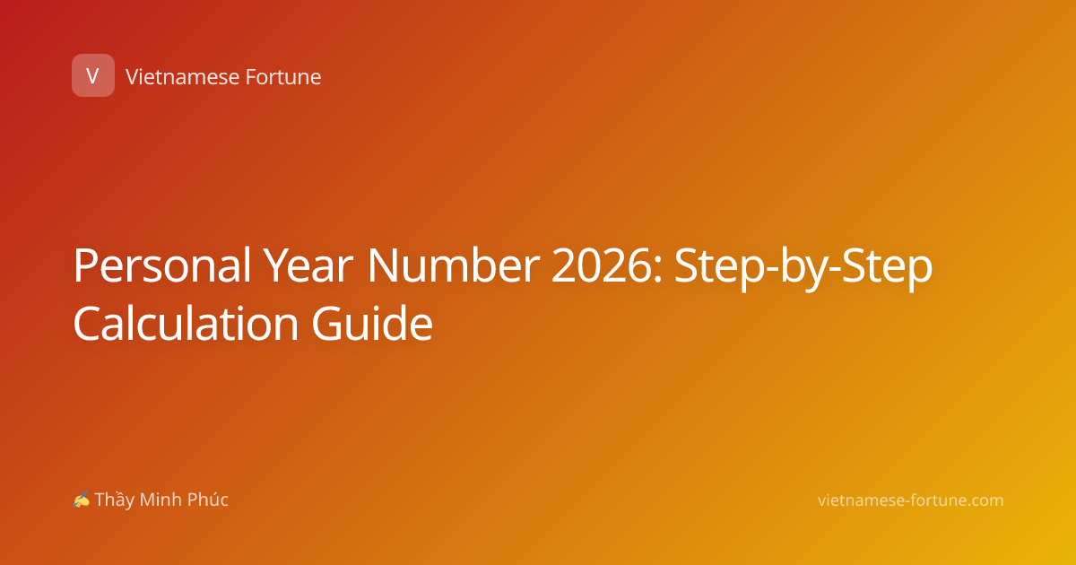 Personal Year Number 2026: Step-by-Step Calculation Guide